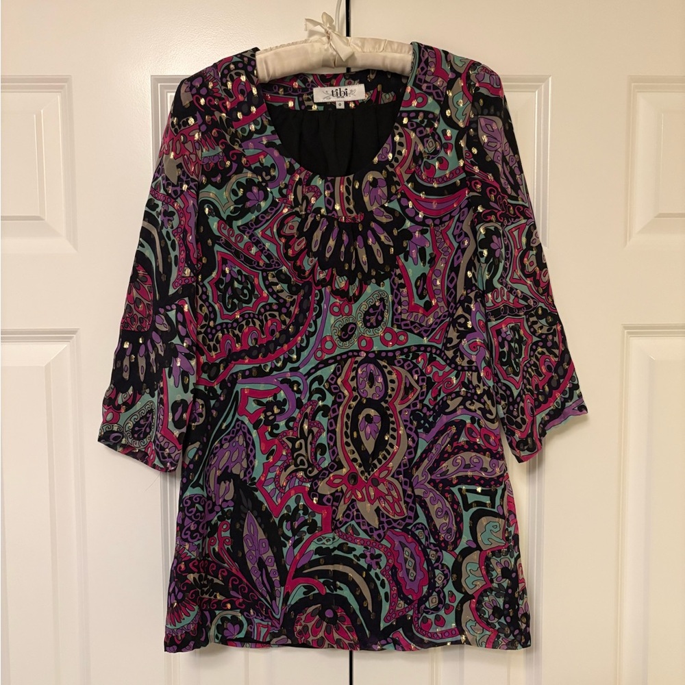 Tibi Women's Silk Multicolor Shift Dress